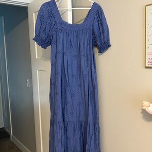Elegant Blue Women's Dress